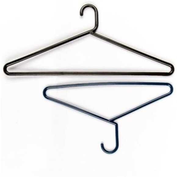 WIDEST Clothes Hanger 22.4" Giant Extra Wide Big Tubular Hanger (Set of 12) NEW - Picture 2 of 4